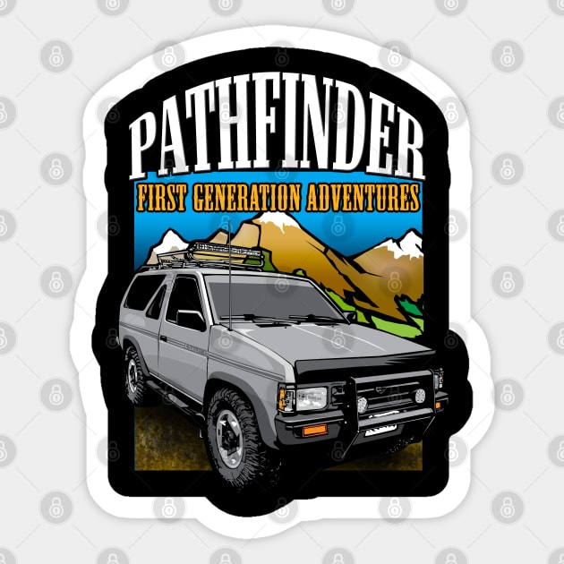 NISSAN PATHFINDER 1988 WD21 Sticker by Amra591